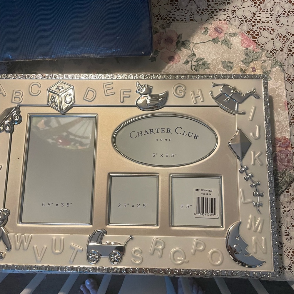 Charter club baby photo and keepsake box NWOT